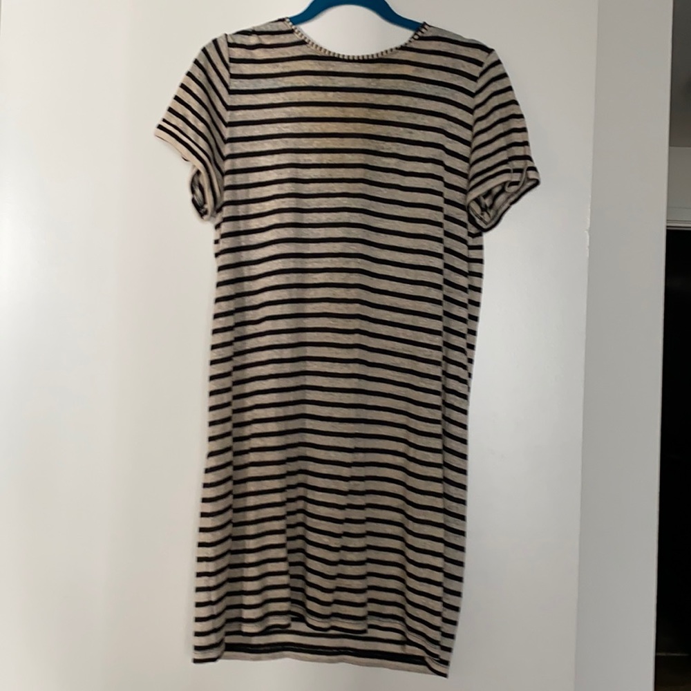 Alice + Olivia AIR Striped T-Shirt Dress medium
